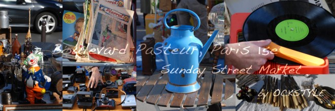 Sunday Street Market on Boulevard Pasteur Paris 15e