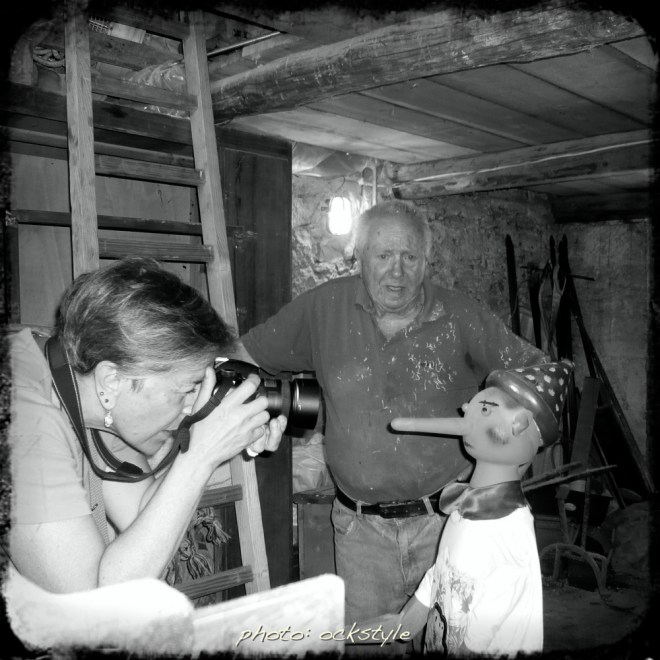 Antonio Palmerio in his workshop with Appetibilis friend Matelda Codagnone | photo: ©ockstyle