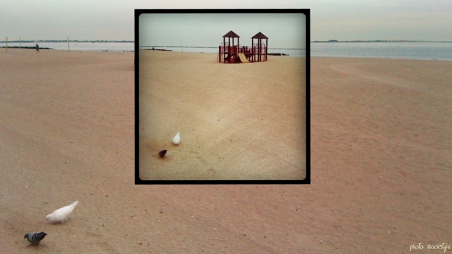Brooklyn, NY | Playground on the beach @ Brighton 6th | Digital Collage | ©OrsolaCirielloKogan