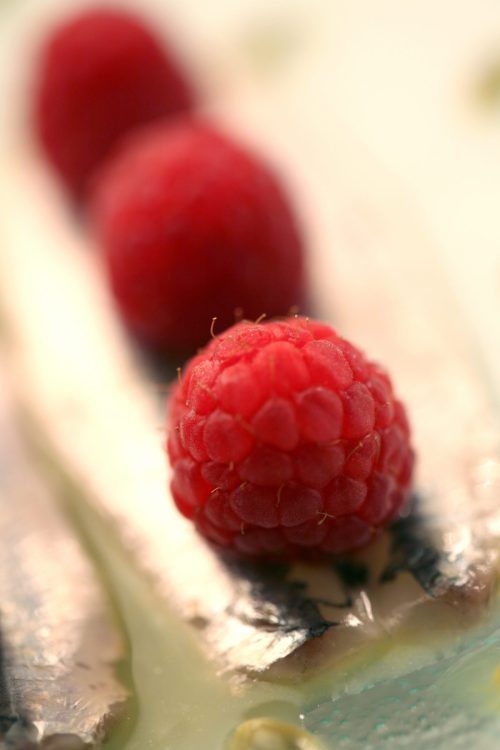 Passion Fruit Marinated Anchovies with Raspberry :: Recipe & Styling: Orsola Ciriello Kogan | Photo: ©LuciaZeccara