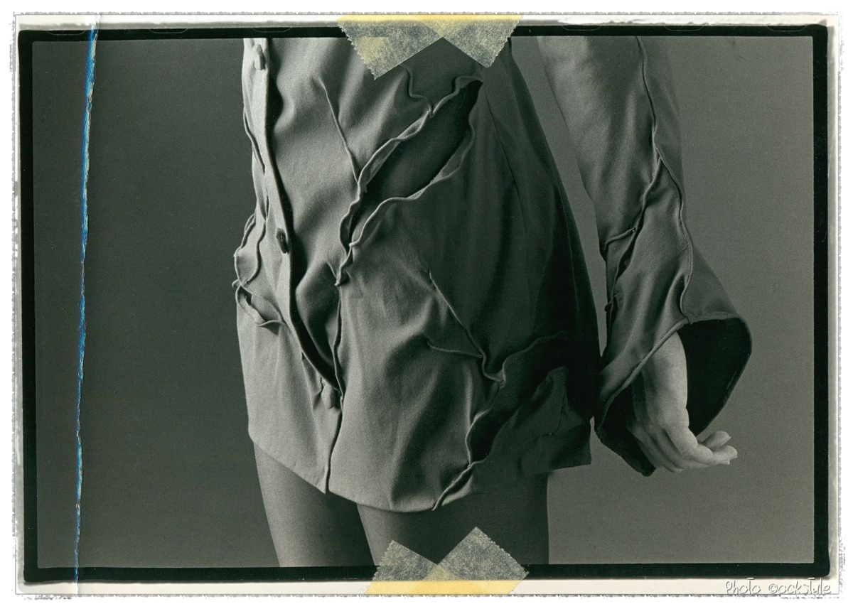 Gashes Low Tone on a damaged Black & White photo paper scotched on paper | Mixed_Media_Collage | ©OrsolaCirielloKogan