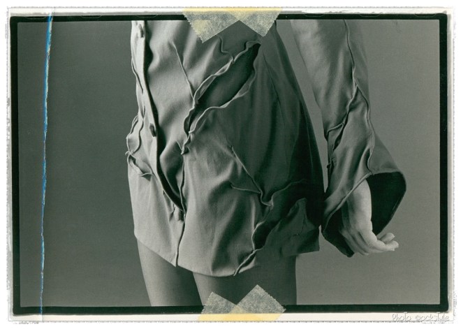 Gashes Low Tone on a damaged Black & White photo paper scotched on paper | Mixed_Media_Collage | ©OrsolaCirielloKogan