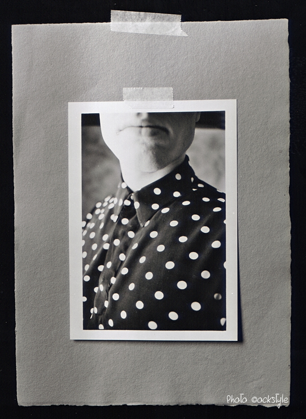 Polka dots... | Print scotched on paper | Mixed_Media_Collage | ©OrsolaCirielloKogan