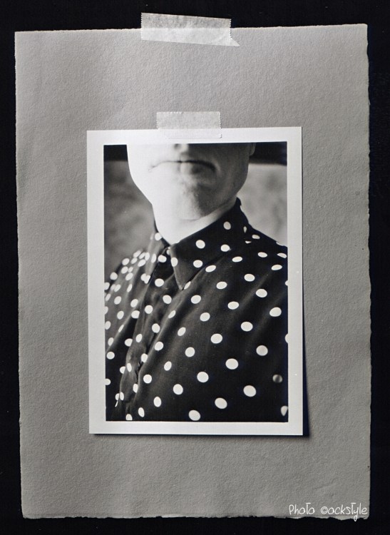 Polka dots... | Print scotched on paper | Mixed_Media_Collage | ©OrsolaCirielloKogan