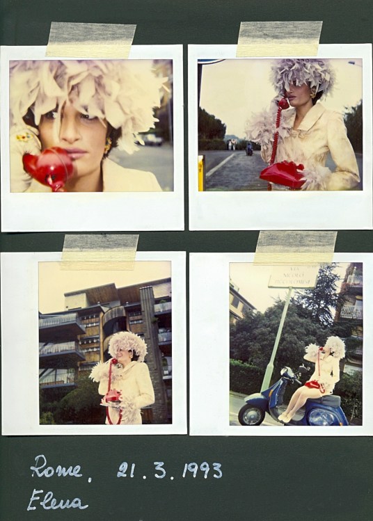 Elena, portrait in Polaroid collage ©OrsolaCirielloKogan