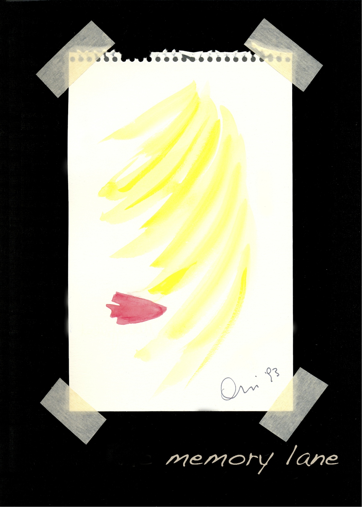 Dreaming Blonde "Quasi quasi mi faccio bionda!" | Watercolor on paper | Mixed_Media_Collage | ©OrsolaCirielloKogan