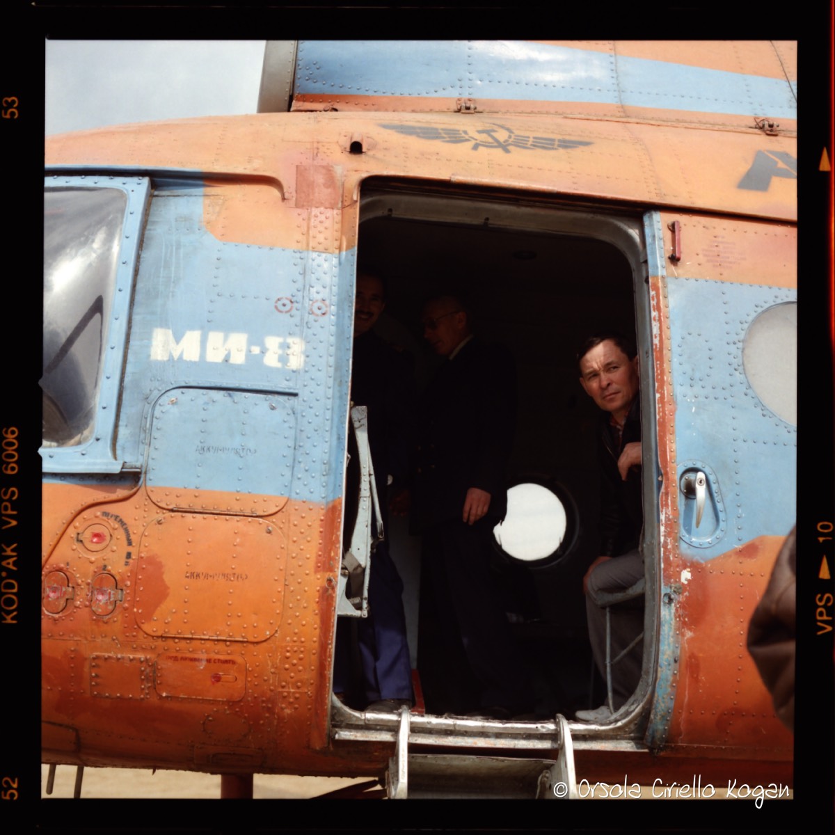 Helicopter by the Irtysh River (Siberia) ©OrsolaCirielloKogan