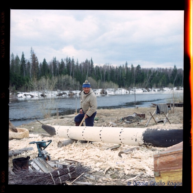 Hasselblad Collection: Indigenous canoe dugout by the Irtysh River (Siberia) ©OrsolaCirielloKogan