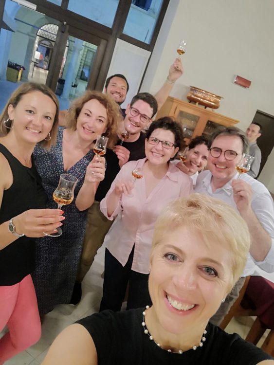 Contest's Team "La Grappa del Trentino nel piatto", degustating some aged grappa. Palazzo Roccabruna, Trento | Photo: ©IlariaBertinelli