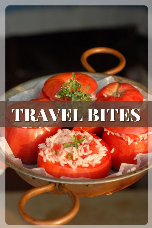 Travel Bites (cover): Rice stuffed tomatoes | Recipe, styling and photo ©OrsolaCirielloKogan