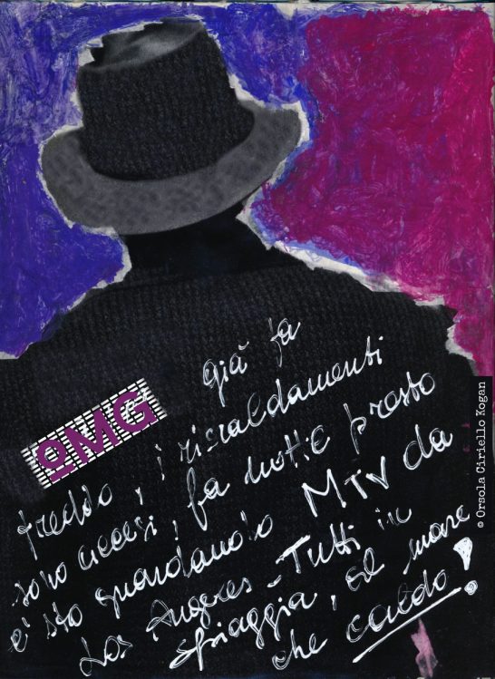 Up close and personal: "Baby-it's-Cold-Outside" Mixed Media & Collage | ©OrsolaCirielloKogan