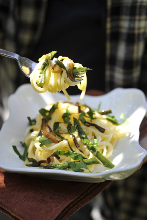 Food Styling & Photography: Spaghetti and Asparagus | Recipe & Styling: Orsola Ciriello Kogan | Photo: ©LuciaZeccara