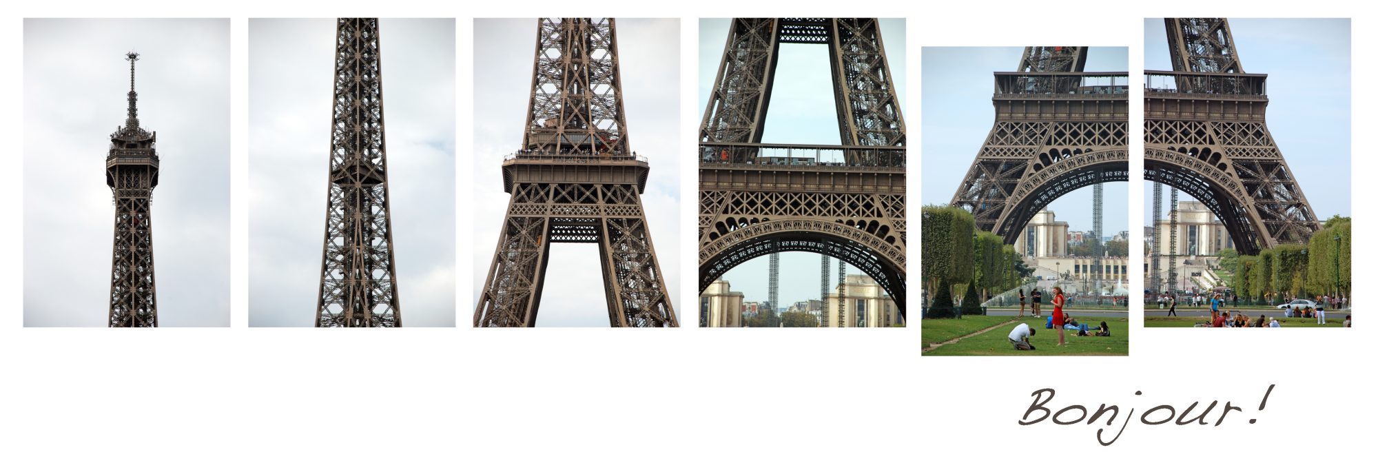 Bonjour Paris! C'est La Tour Eiffel en collage | ©OrsolaCirielloKogan