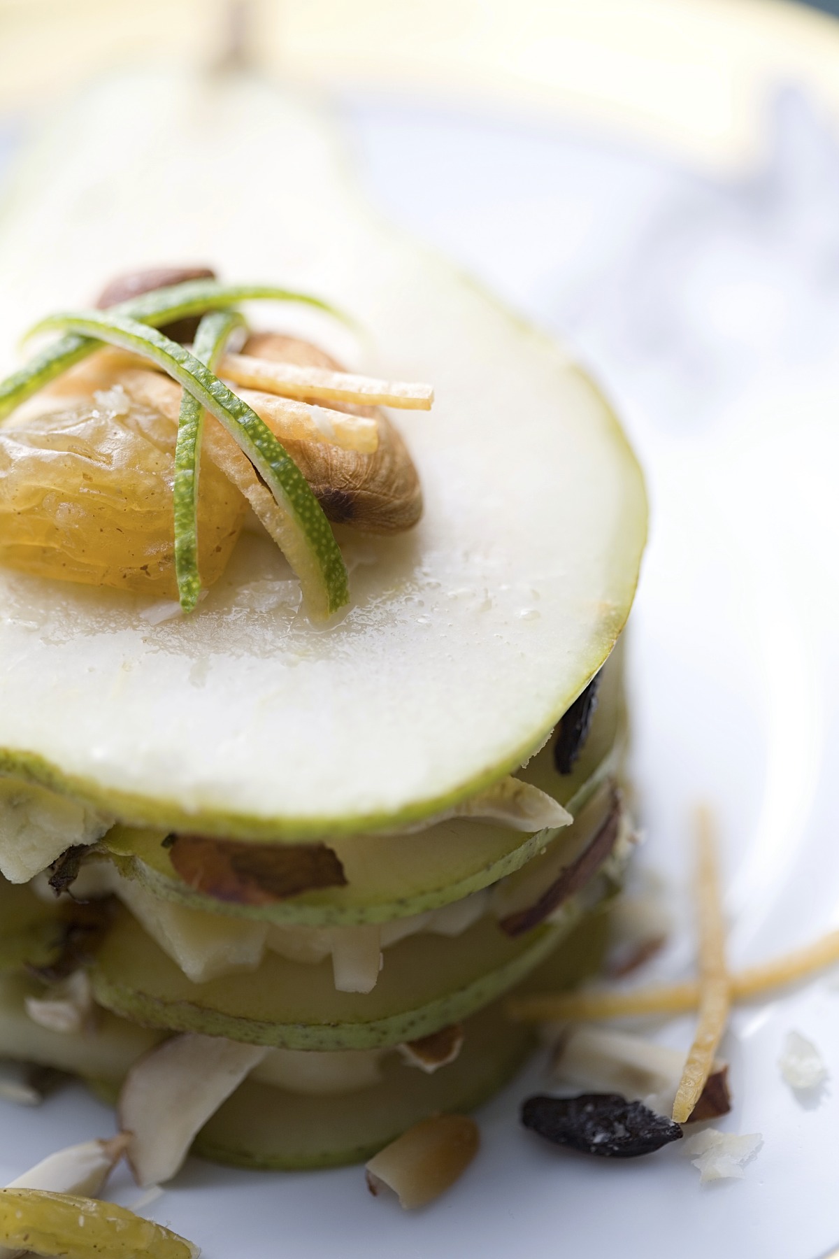 Pear Millefeuille with blue-cheese and dry fruits | Recipe and Styling: Orsola Ciriello Kogan | photo: ©LuciaZeccara