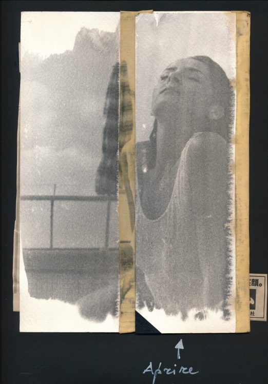 Up close and personal: Sunny Viktoria | print over photo emulsion on carton | Mixed Media Collage ©OrsolaCirielloKogan