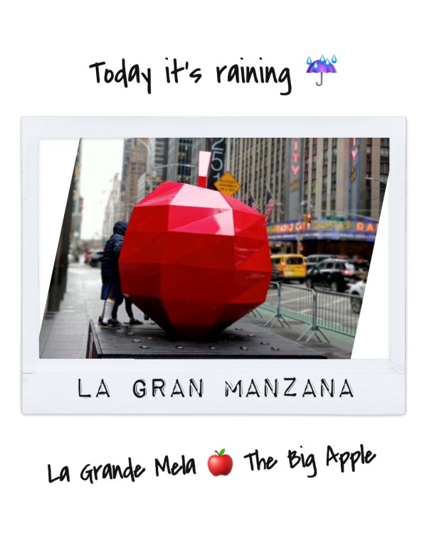 La Gran Manzana, sculpture by Enrique Cabrera, on 6th Ave (between 49th and 50th Street), NYC